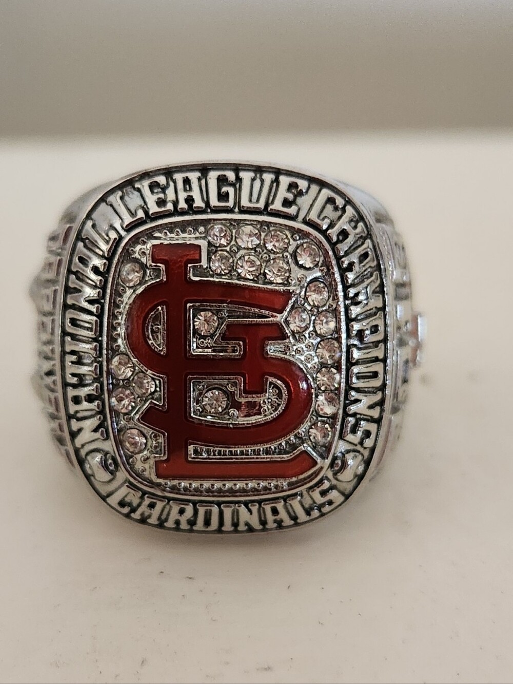 St. Louis Cardinals Championship Style Red & Silver Ring, 2013 Replica